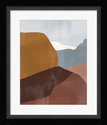 Framed Sedona Colorblock III Print