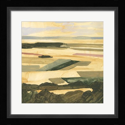 Framed Golden Farmland II Print