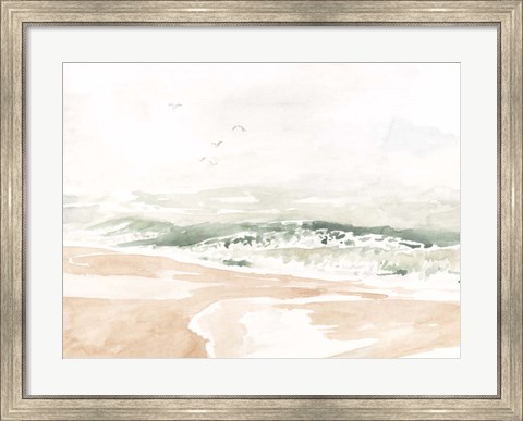 Framed Sandy Surf I Print