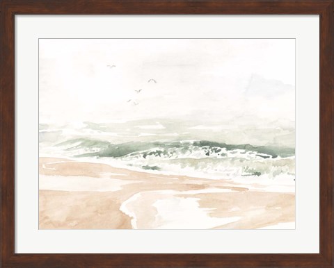 Framed Sandy Surf I Print