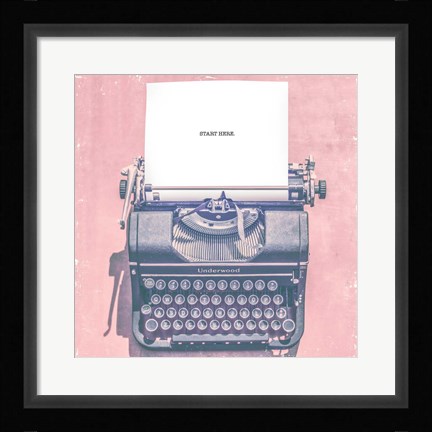 Framed Vintage Office VII Print