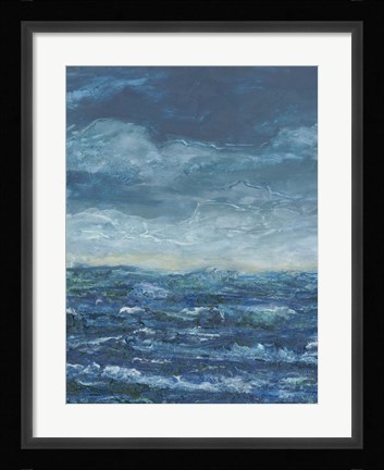 Framed Dark Seas I Print