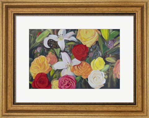 Framed Floral Abundance II Print