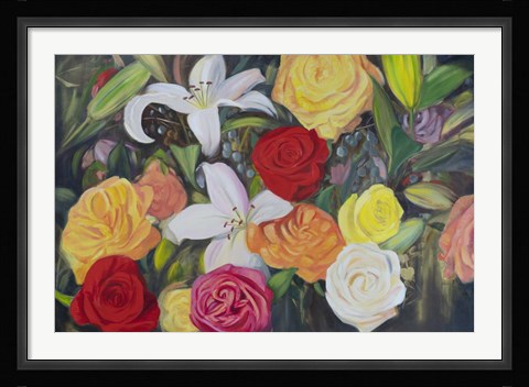 Framed Floral Abundance II Print