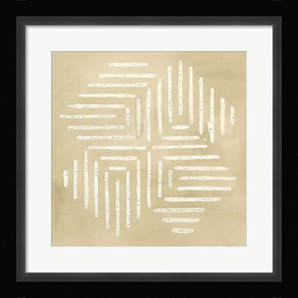 Framed Sand Stitch III Print