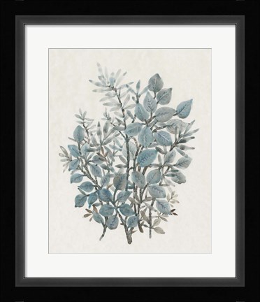 Framed Leaf Arrangement I Print