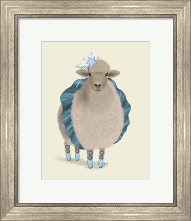 Framed Ballet Sheep 5 Print