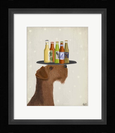 Framed Airdale Beer Lover Print
