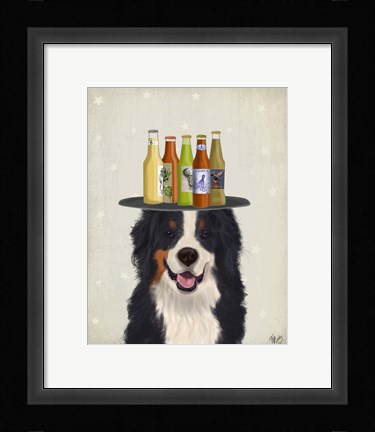 Framed Bernese Beer Lover Print