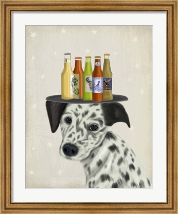 Framed Dalmatian Beer Lover Print
