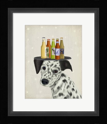 Framed Dalmatian Beer Lover Print
