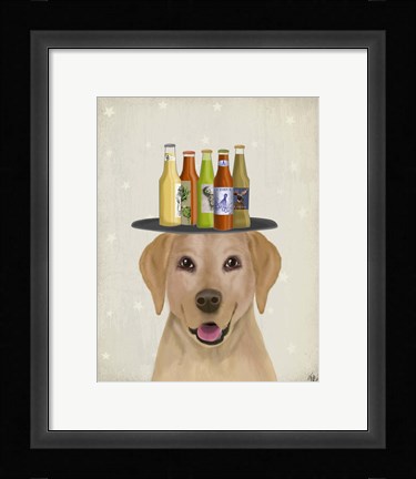 Framed Maltese Beer Lover Print