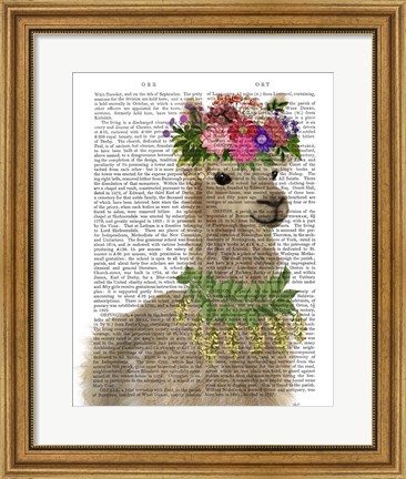 Framed Llama Bohemian 2 Book Print Print