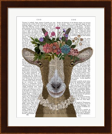 Framed Goat Bohemian 3 Book Print Print