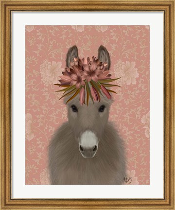 Framed Donkey Bohemian 1 Print