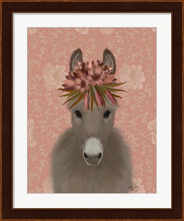 Framed Donkey Bohemian 1 Print