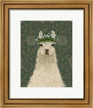 Framed Llama Bohemian 1 Print