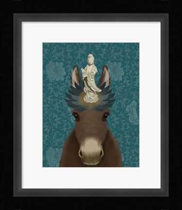 Framed Donkey Bodhisattva Print