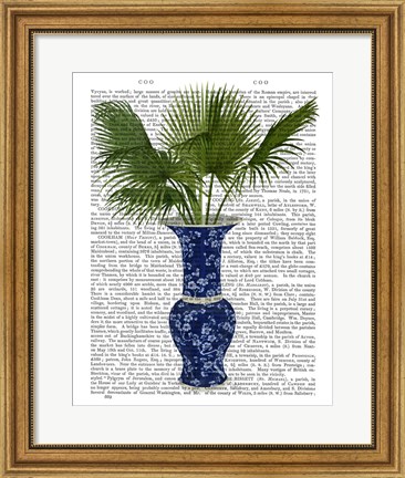 Framed Chinoiserie Vase 8, With Plant Book Print Print
