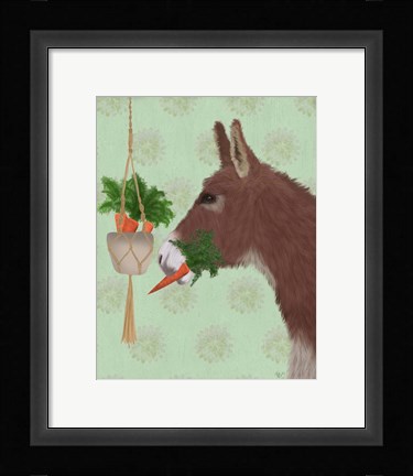 Framed Donkey Lunch Print