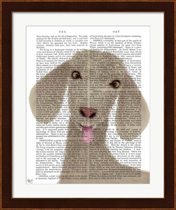 Framed Funny Farm Goat 1 Book Print Print