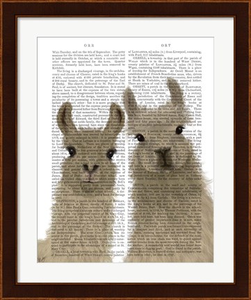 Framed Llama Duo, Looking at You Book Print Print