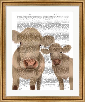 Framed Cow Duo, Cream, Looking at You Book Print Print