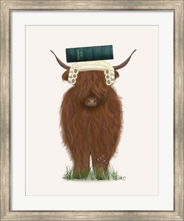 Framed Highland Cow Lawyer Print