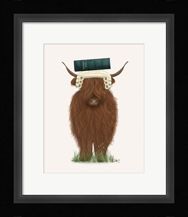 Framed Highland Cow Lawyer Print