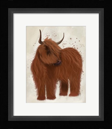 Framed Highland Cow 2, Full Print