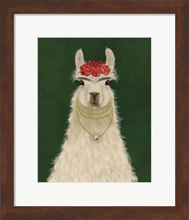 Framed Llama F Print