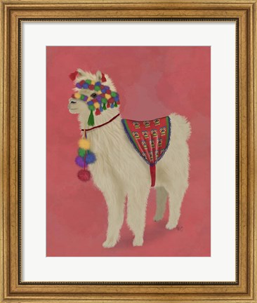 Framed Llama Traditional 2, Full Print