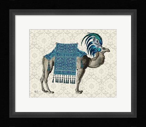 Framed Niraj Camel, Blue Print