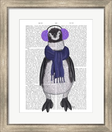 Framed Penguin Ear Muffs Book Print Print
