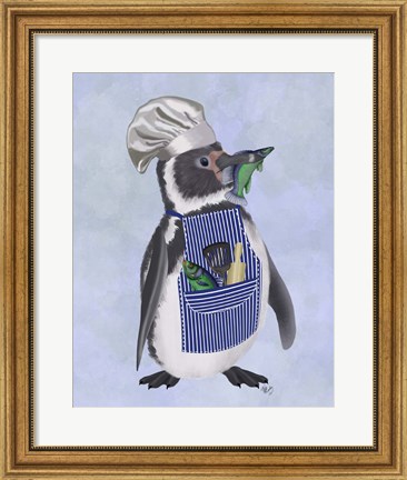 Framed Penguin Chef Print