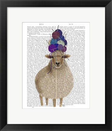 Framed Sheep with Wool Hat, Full Book Print Print