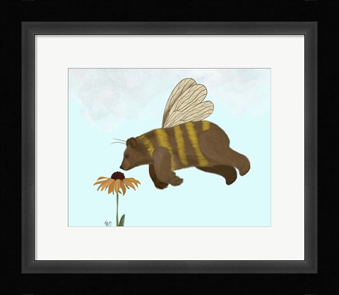 Framed Bear Bee Print