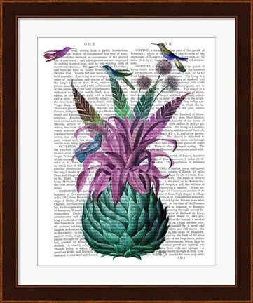 Framed Tropical Artichoke Book Print Print