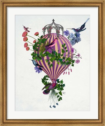 Framed Bird Balloon 1 Print
