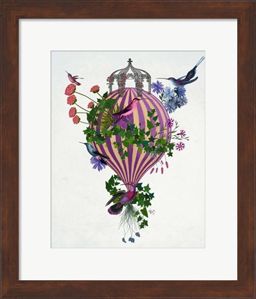 Framed Bird Balloon 1 Print