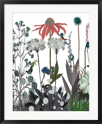 Framed Wildflower Bloom, Ostrich Print