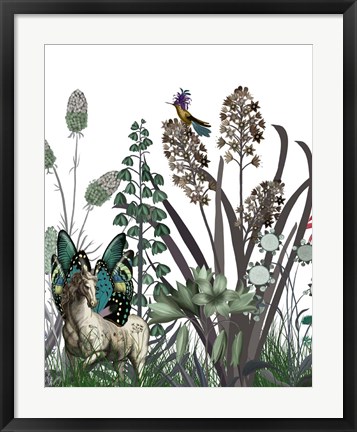 Framed Wildflower Bloom, Horse Print