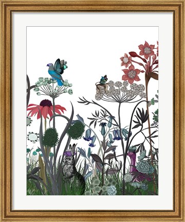 Framed Wildflower Bloom, Rabbit Print