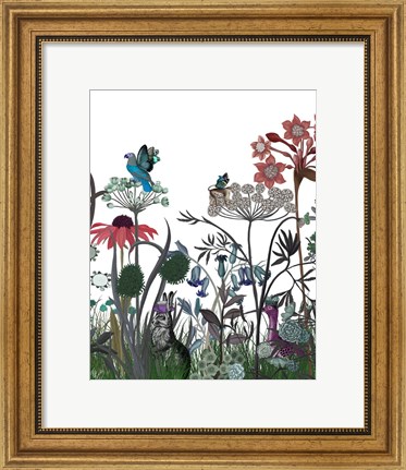 Framed Wildflower Bloom, Rabbit Print