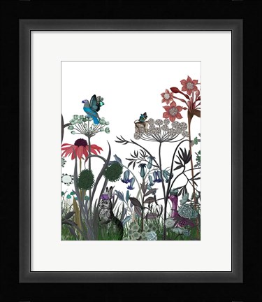 Framed Wildflower Bloom, Rabbit Print