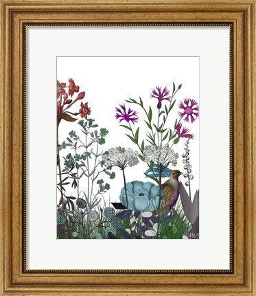 Framed Wildflower Bloom, Partridge Print
