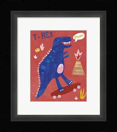 Framed Totally T-Rex Print