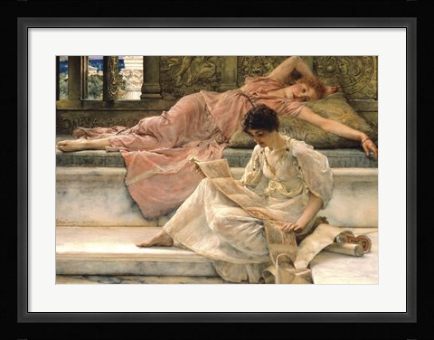 Framed Favourite Poet, 1888 Print