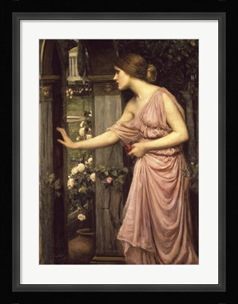 Framed Psyche Entering Cupid's Garden Print