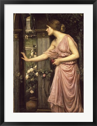 Framed Psyche Entering Cupid's Garden Print